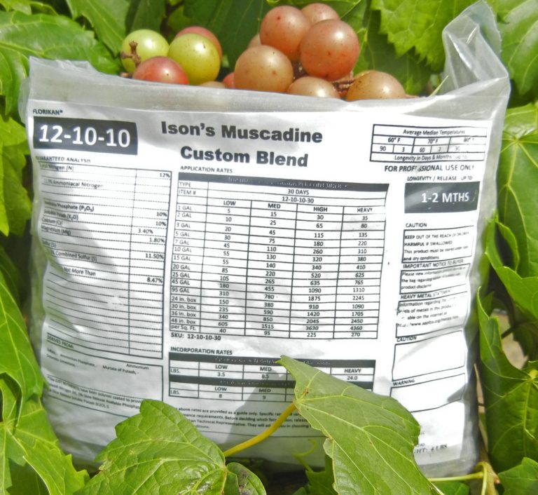 Ison's Muscadine Custom Blend Fertilizer Ison's Nursery & Vineyard